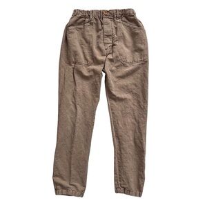 Dr Collectors Tan Cotton Pants Relaxed Casual Utility FLAW USA Women’s Medium